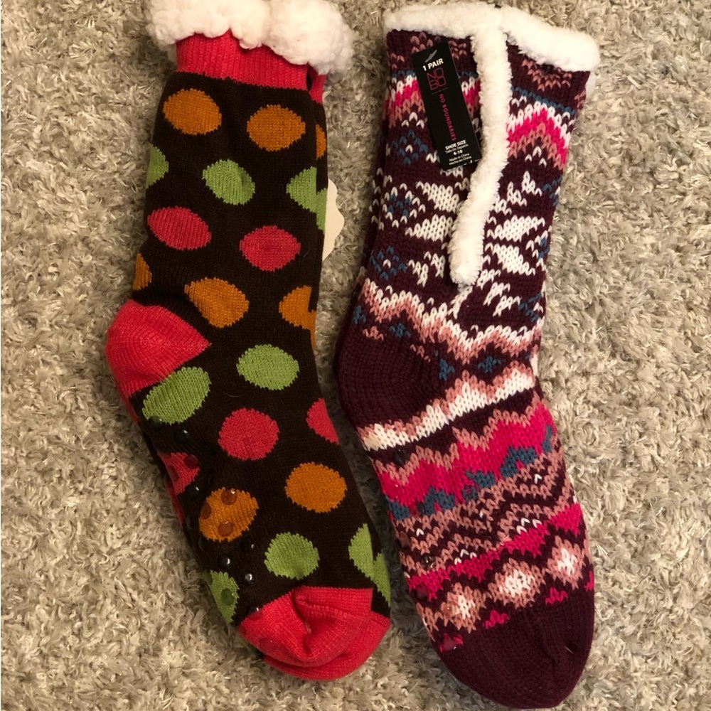 Sherpa Lined Slipper Socks